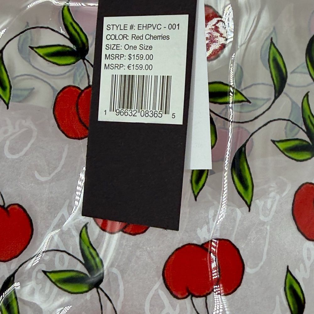 Ed Hardy Cherries Transparent Set:Large Tote Bag/Wallet - Picture 9 of 9